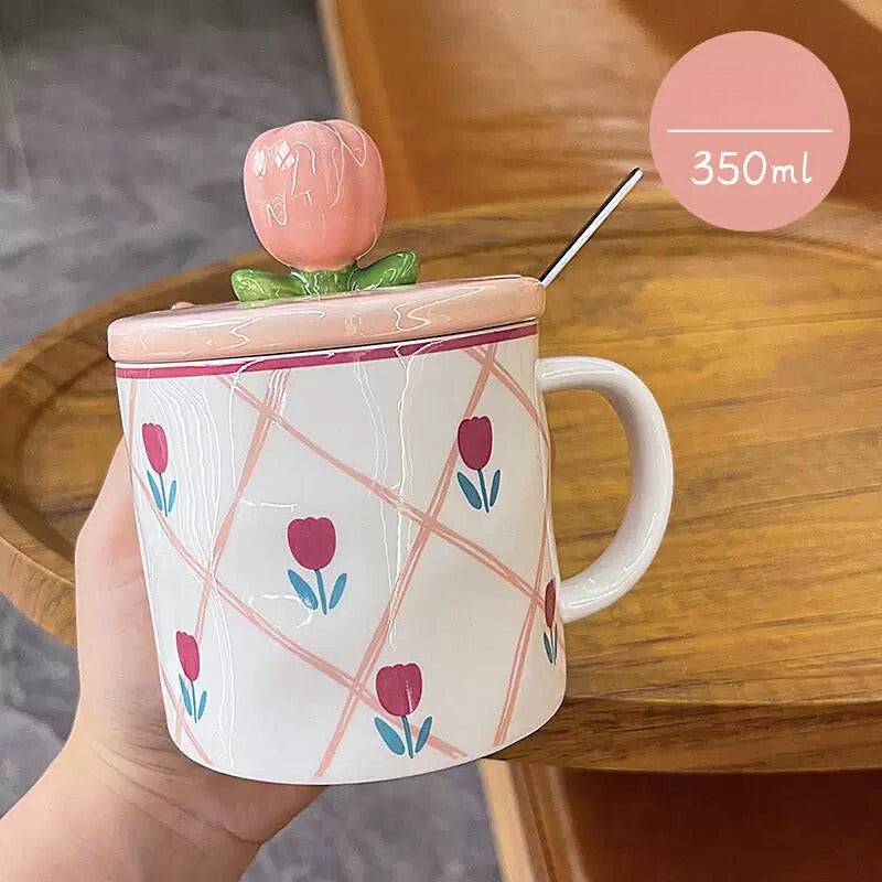 Flower Ceramic Cup