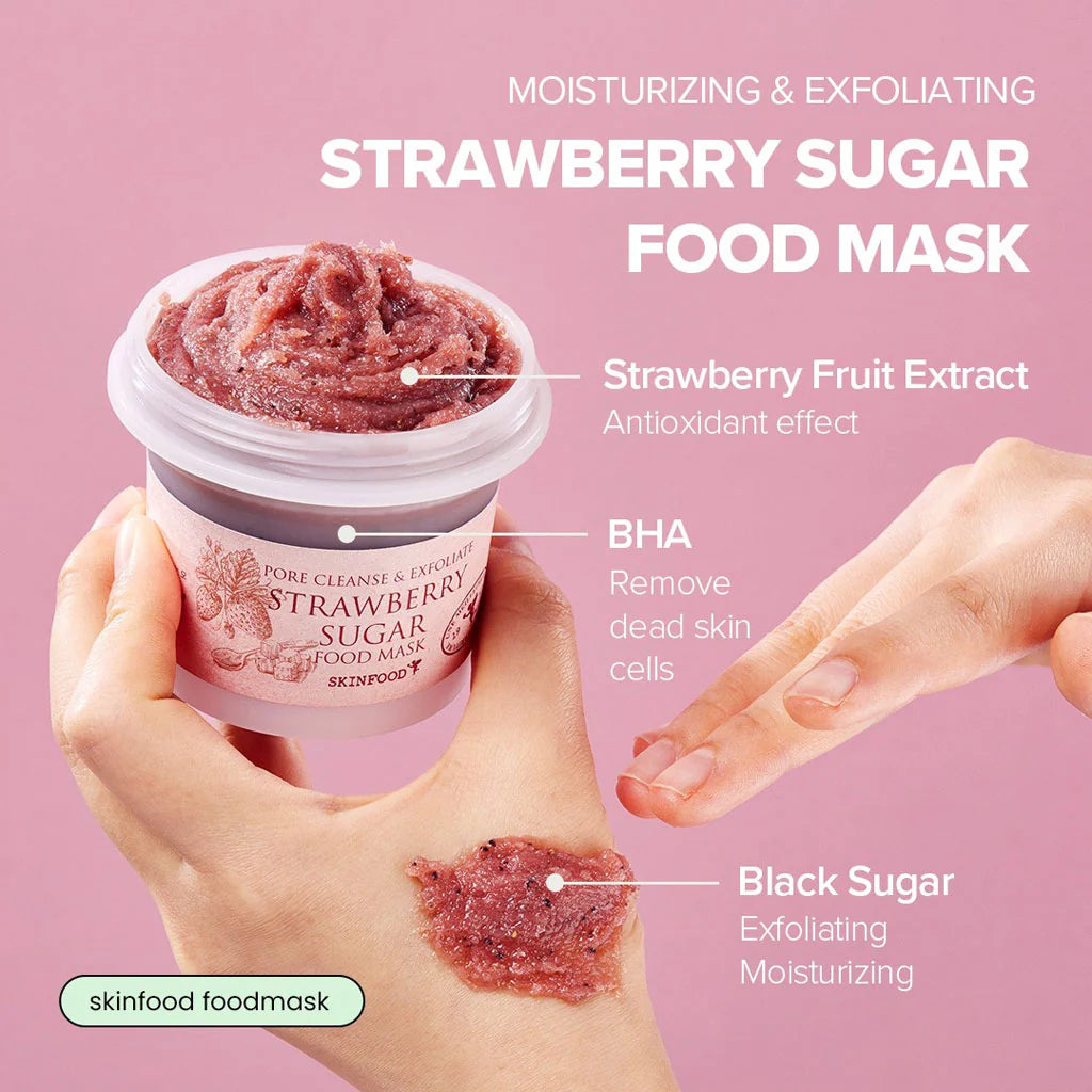 SKINFOOD STRAWBERRY SUGAR FOOD MASK 120g