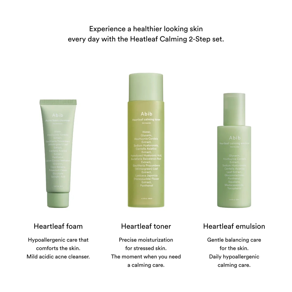 Abib Houttuynia cordata calming 2 step set