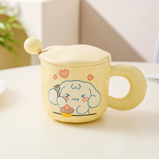 Big-Eared Dog Ceramic Cup