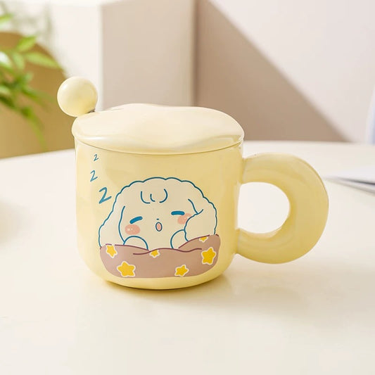 Big-Eared Dog Ceramic Cup