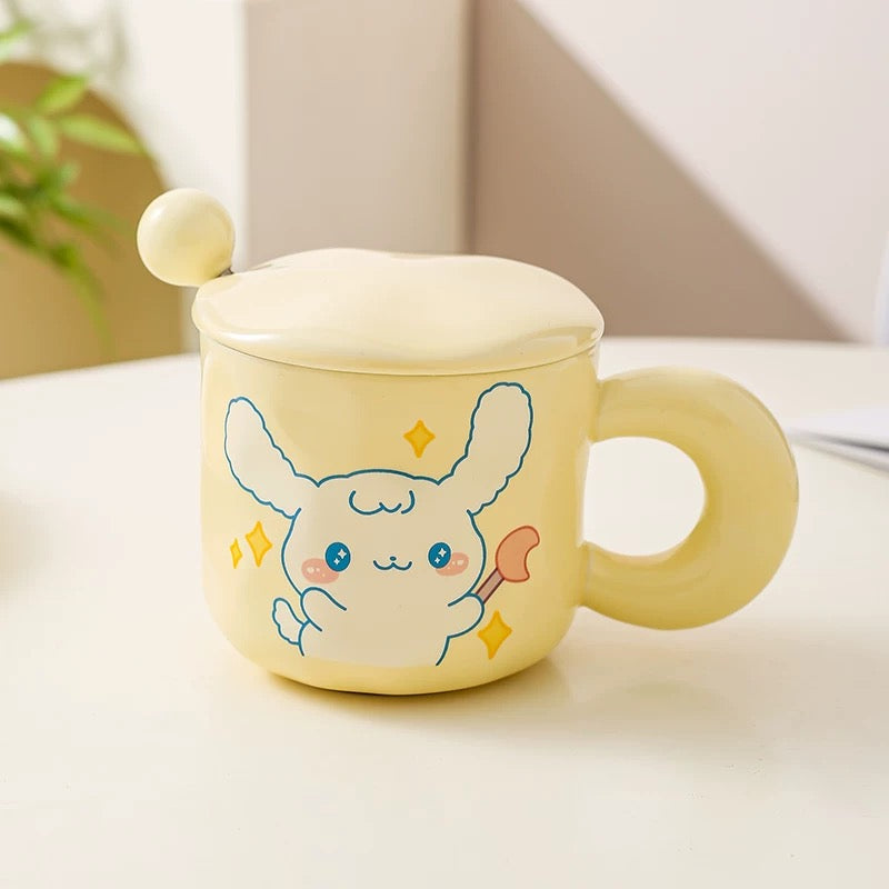 Big-Eared Dog Ceramic Cup
