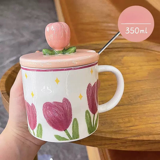 Flower Ceramic Cup