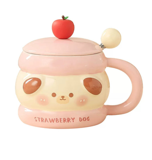 Cute Animal Ceramic Cup Two Colors
