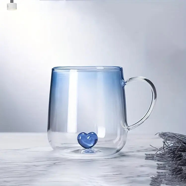 Heart-shaped Cup Gradient Blue