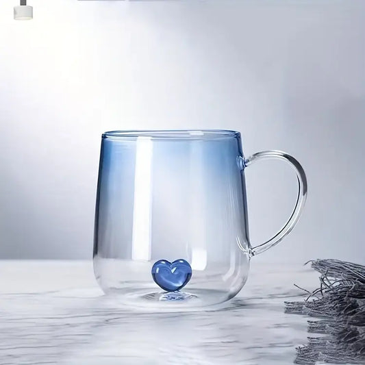 Heart-shaped Cup Gradient Blue