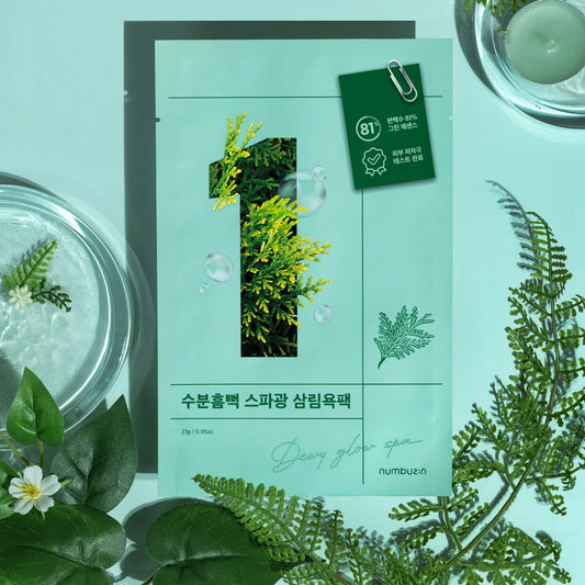 Numbuzin No.1 Dewy Glow Spa Sheet Mask (4ea) 1 box (4EA)