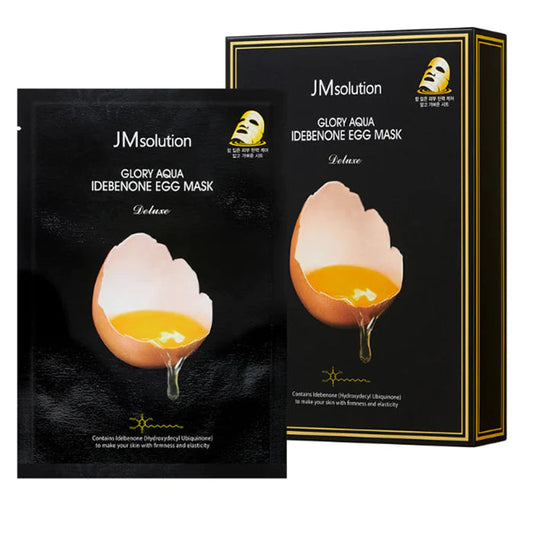 JMSOLUTION GLORY AQUA IDEBENONE EGG MASK DELUXE 10Pcs
