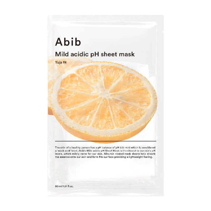 Abib Mild Acidic Ph Sheet Mask Yuja Fit